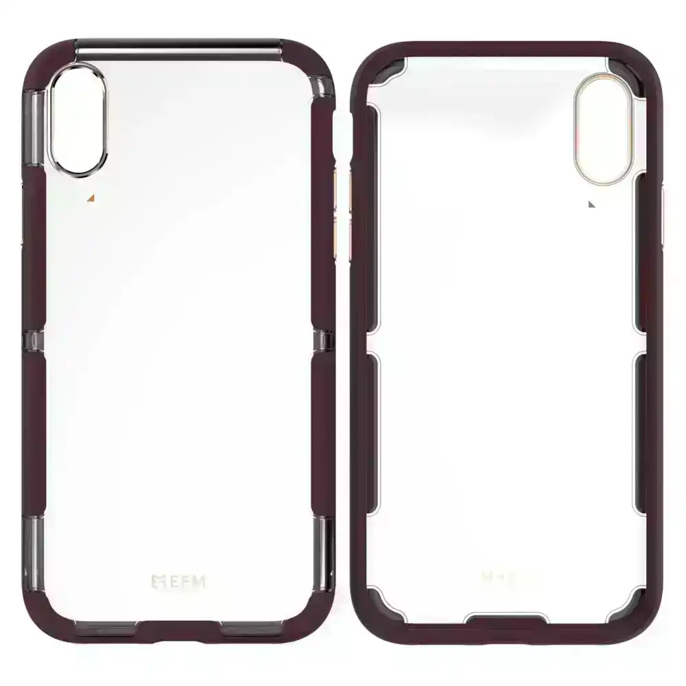 EFM Cayman D3O Case Mobile Armour Protection Cover for iPhone XS Max Mulberry/GD