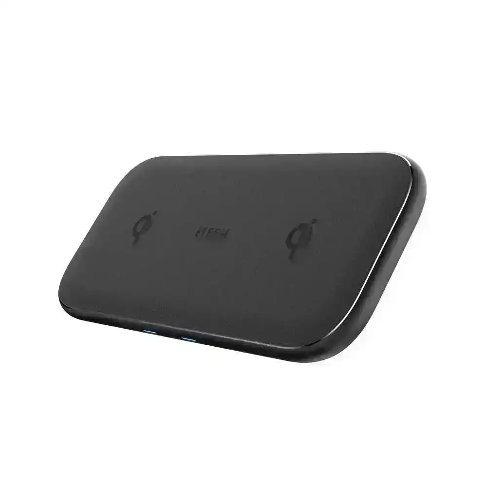 EFM 15W Dual Leather Wireless Charge Pad/Mat with 30W Wall Charger