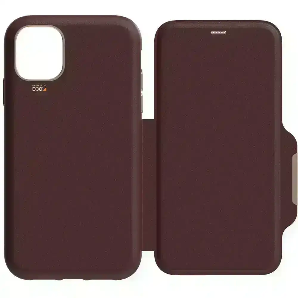 EFM Monaco Leather Wallet Case Armour Phone Cover f/ iPhone 11 Pro Max Mulberry