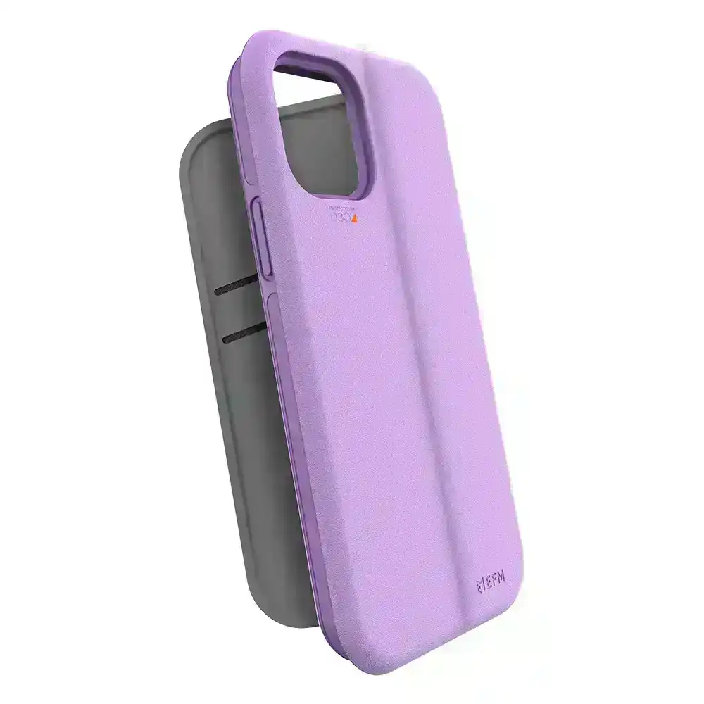 EFM Miami Wallet Case Cover Armour w/ D3O for iPhone 12 Pro Max 6.7" Heliotrope