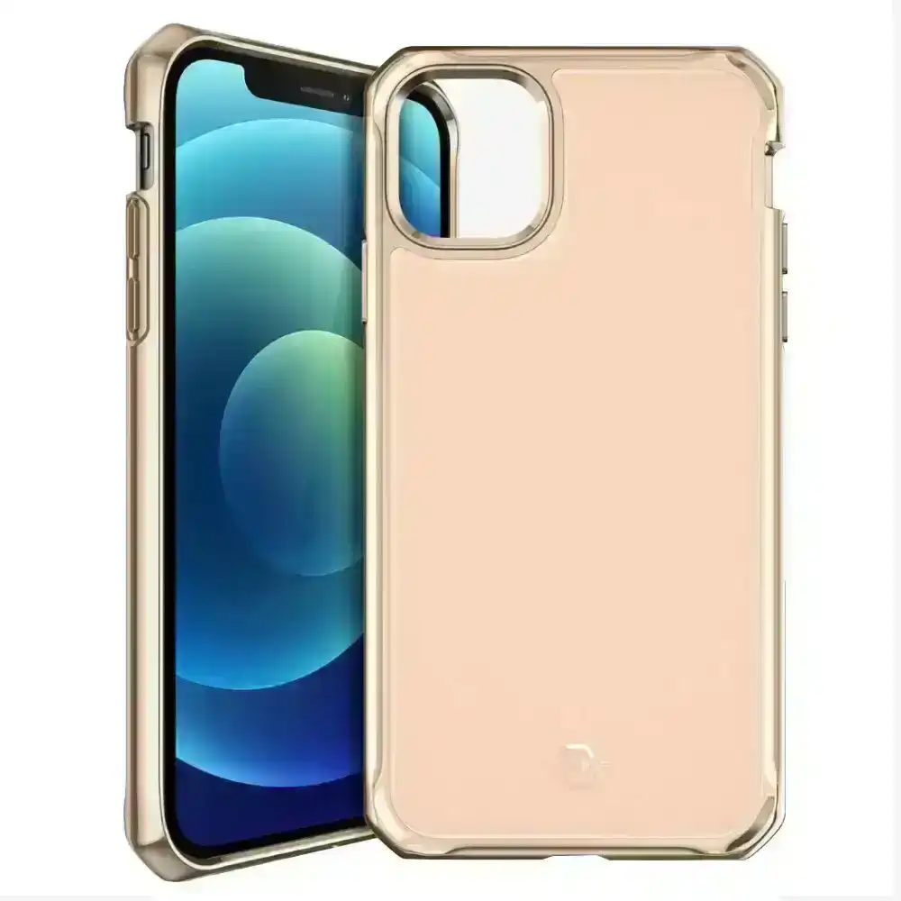 Itskins Hybrid Glass Phone Case Cover Protection for iPhone 12 Mini Rose Gold