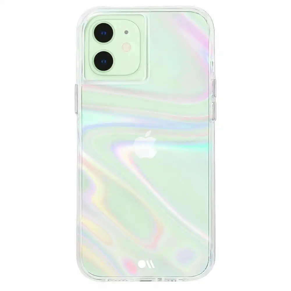 Case-Mate Soap Bubble Case Cover Protect for Apple iPhone 12/12 Pro Iridescent