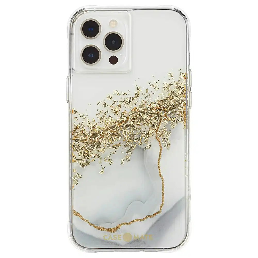 Case-Mate Karat Marble Case Antimicrobial Cover Protection for Apple iPhone 13