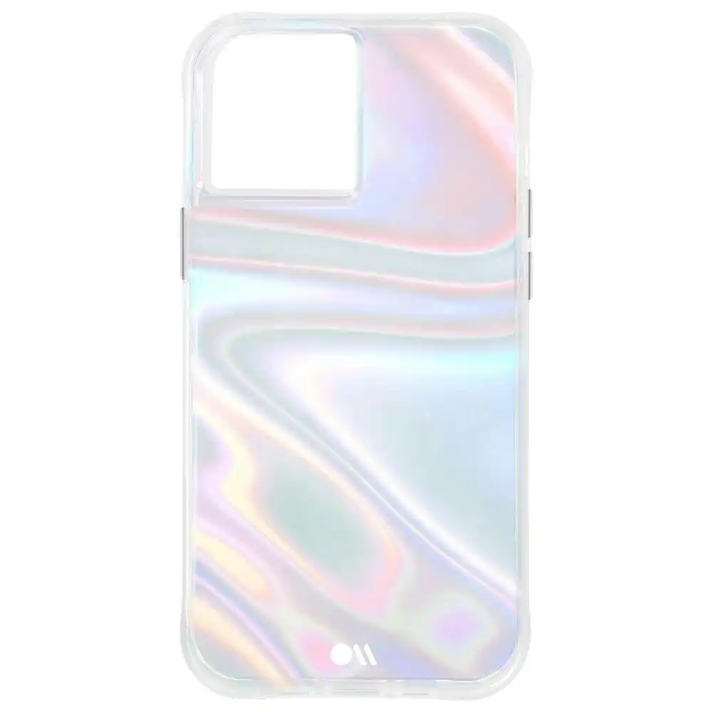 Case-Mate Antimicrobial Case Protection for iPhone 13 Soap Bubble Iridescent