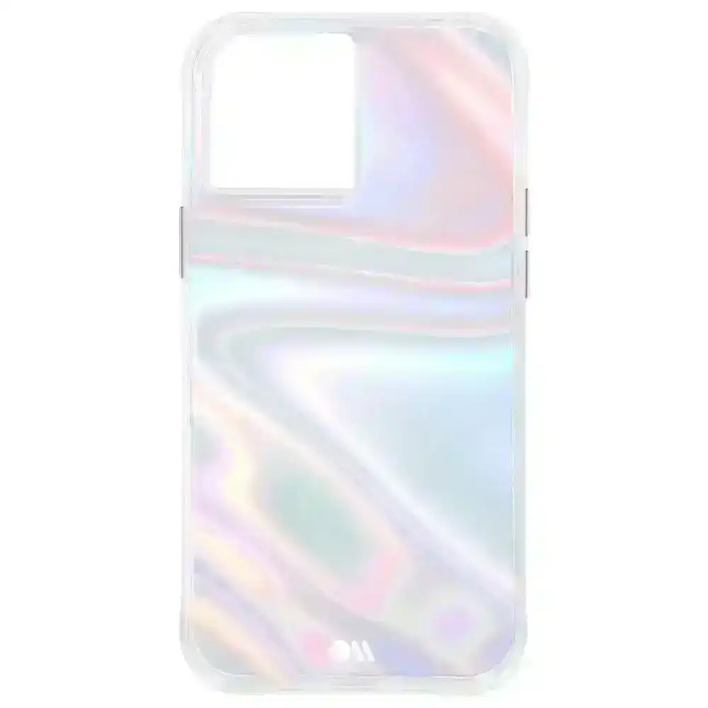 Case-Mate Antimicrobial Case Protection for iPhone 13 Soap Bubble Iridescent
