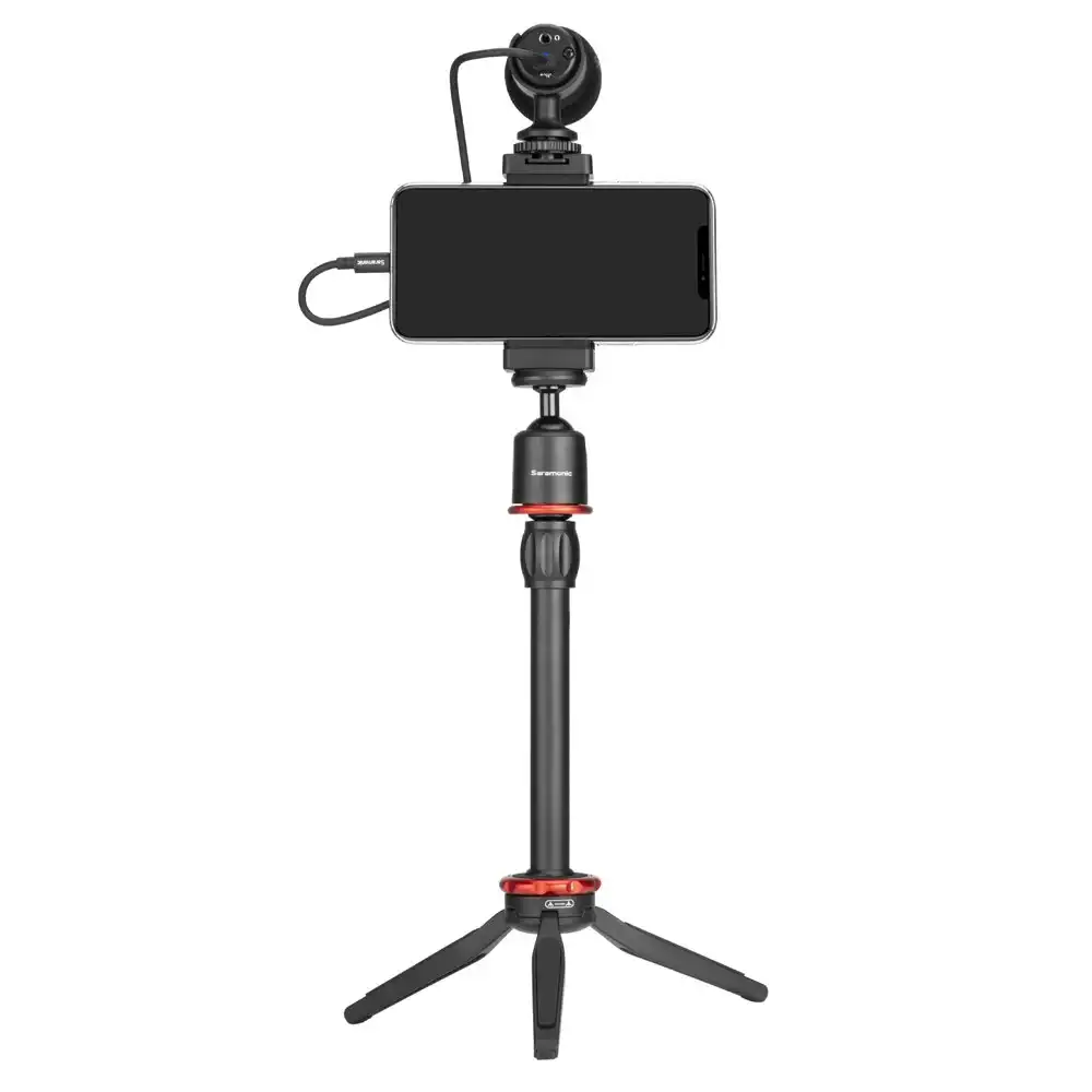 Saramonic SmartMic MTV Universal Vlogging Set Stand Video Kit for iPhone/Samsung