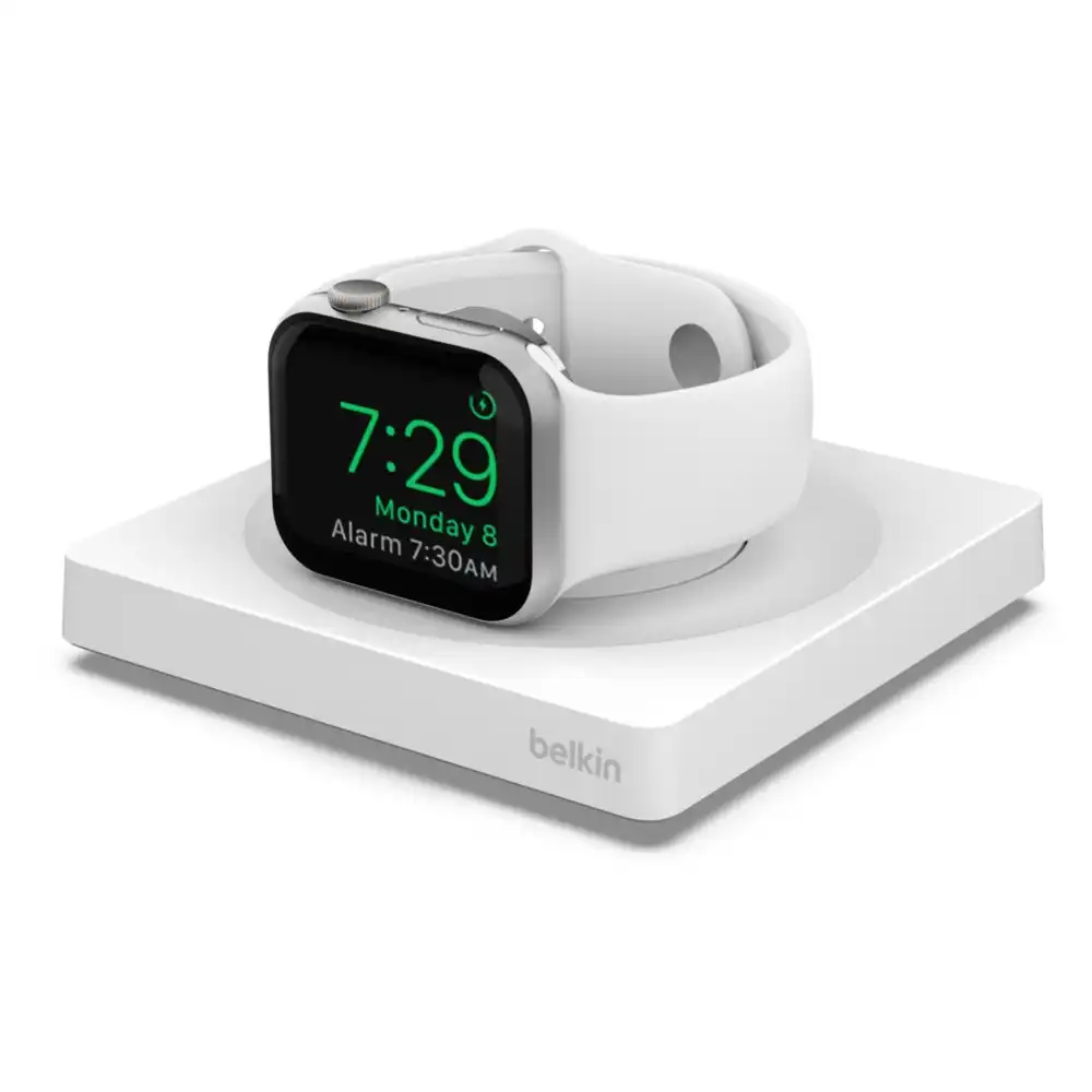Belkin Boostcharge Pro Portable Wireless Fast Charger For Apple Watch White