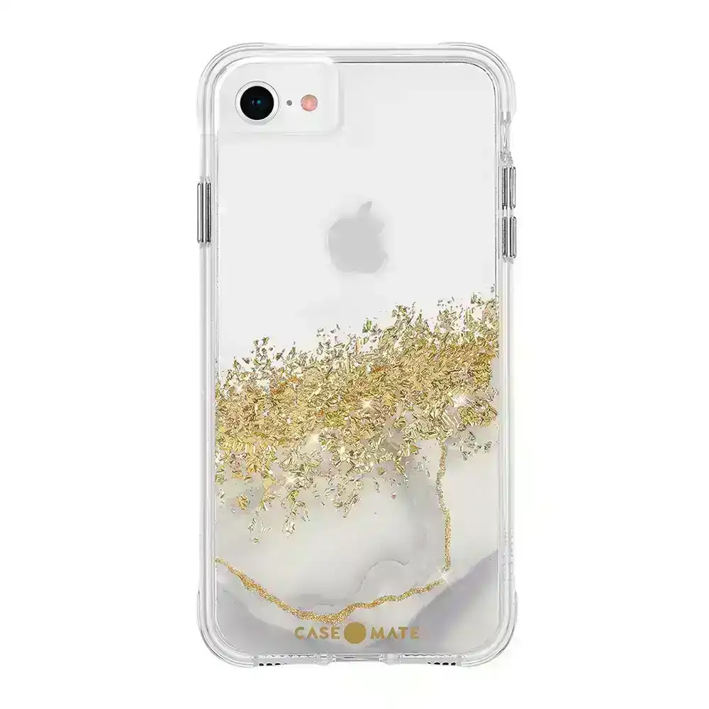 Case-Mate Karat Marble Case Antimicrobial Protection Cover For iPhone 6/7/8/SE