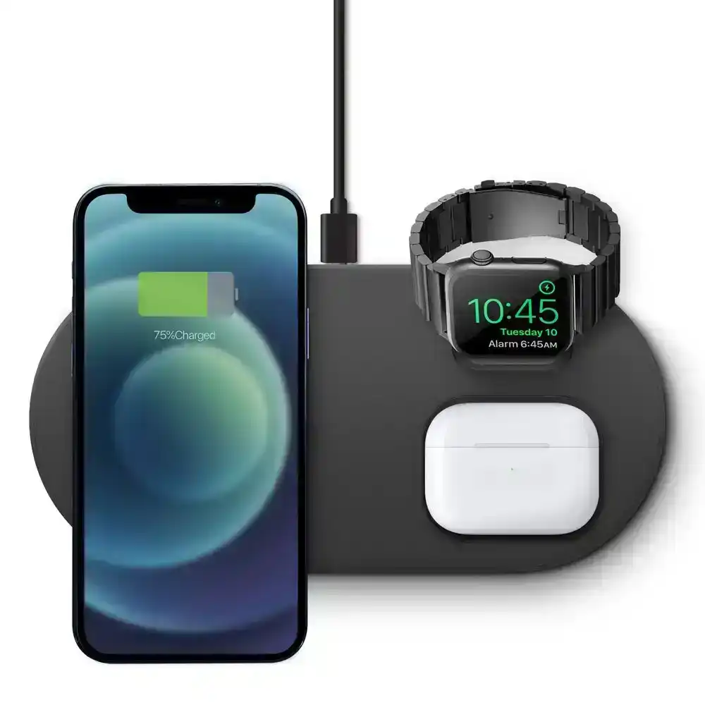Uniq Aereo MagSafe 3-in-1 Wireless Charger 15W f/ Apple Air Pods/Watch/iPhone 12