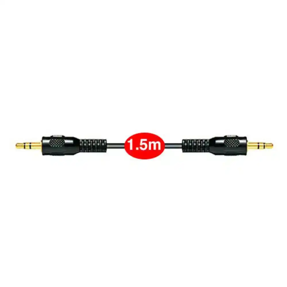 Sansai 1.5m Stereo AUX/Cable Audio 3.5mm Male to Male/Auxiliary Cord/Extension