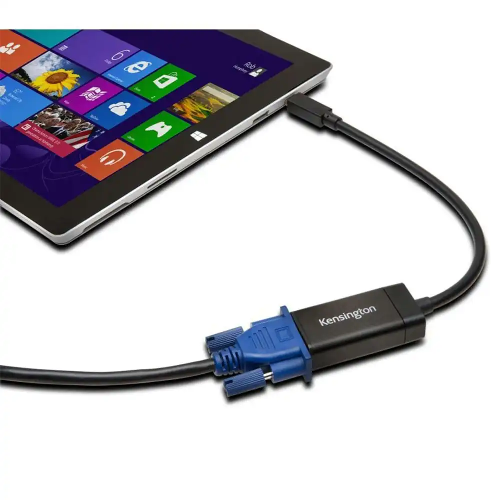 Kensington VM1000 Mini DisplayPort to VGA Full HD Video Adapter Cable for Laptop
