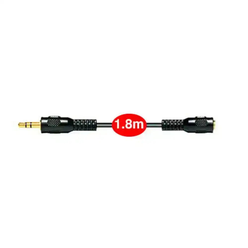 Sansai 1.8m Stereo AUX/Cable Audio 3.5mm Male to Female/Auxiliary Extension