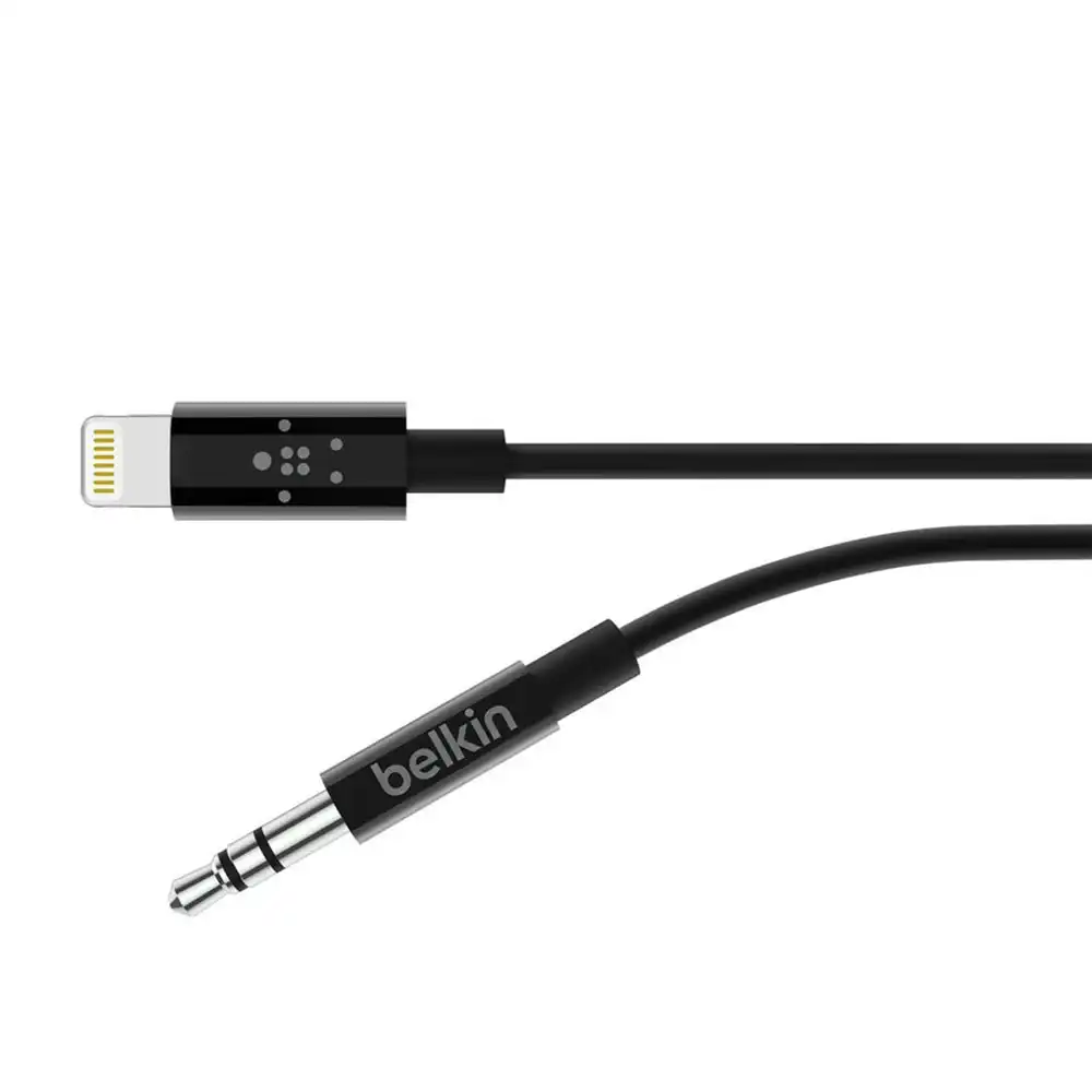 Belkin 1.8m Lightning MFI-Certified to 3.5mm AUX Cable Adapter for Apple iPhone