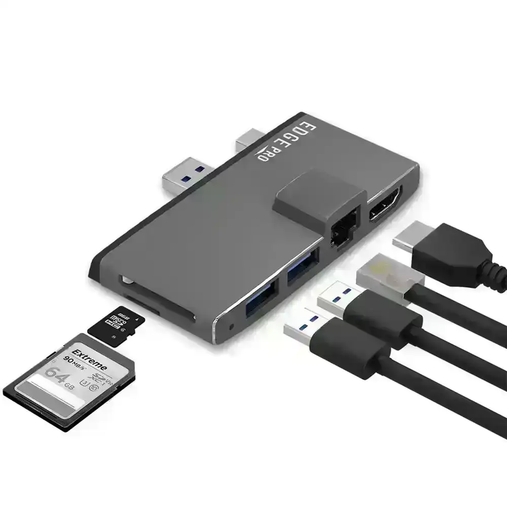 mBeat Edge Pro P68 Multifunction USB Hub/Adapter f/Microsoft Surface Pro Gen 5/6