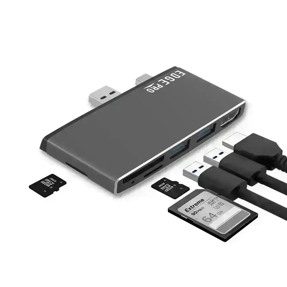mBeat Edge Pro P78 Multifunction USB Hub/Adapter f/Microsoft Surface Pro Gen 5/6