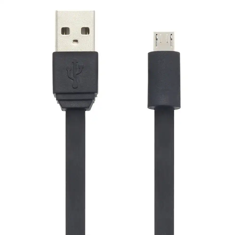 Moki Micro USB SynCharge Cable Data Sync Charging Cord for Samsung/Android Black