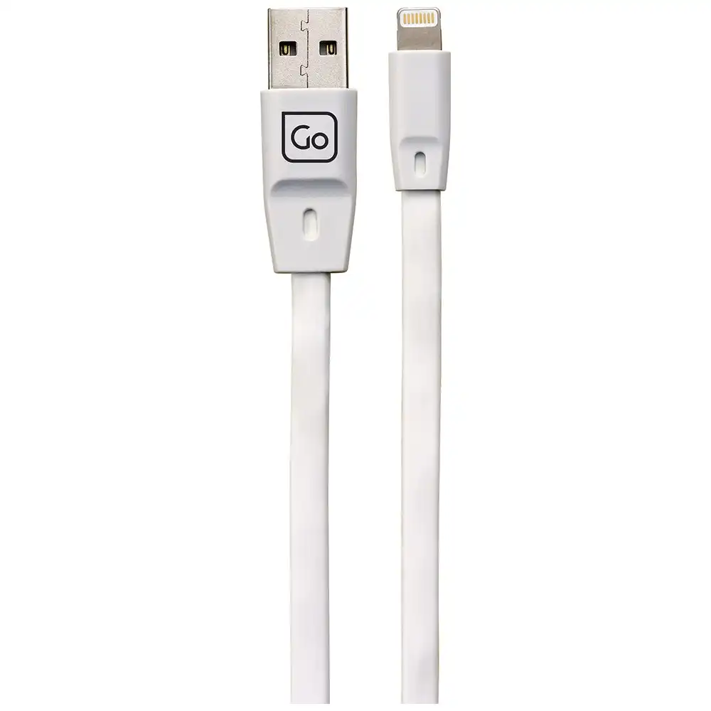 Go Travel Hi Speed Sync Charging 2m MFI-Certified Lightning Cable for iPhone WHT