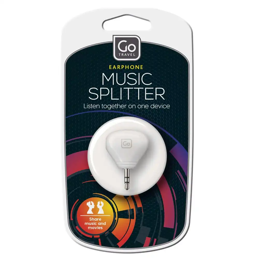 Go Travel Universal Audio Music 3.5mm Splitter/Adapter for Earphones/Headphones