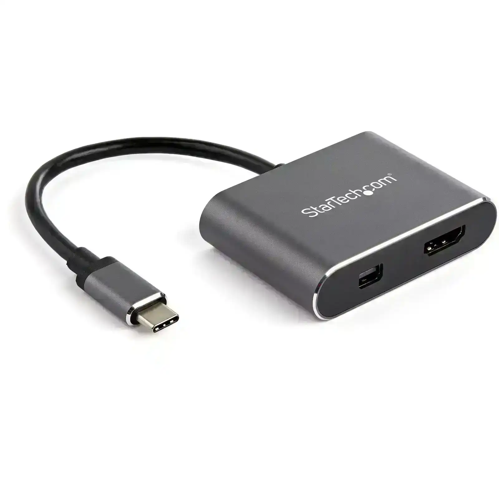 Star Tech USB C Multiport Video Adapter To HDMI/Mini DisplayPort 4K/60Hz PC/Mac