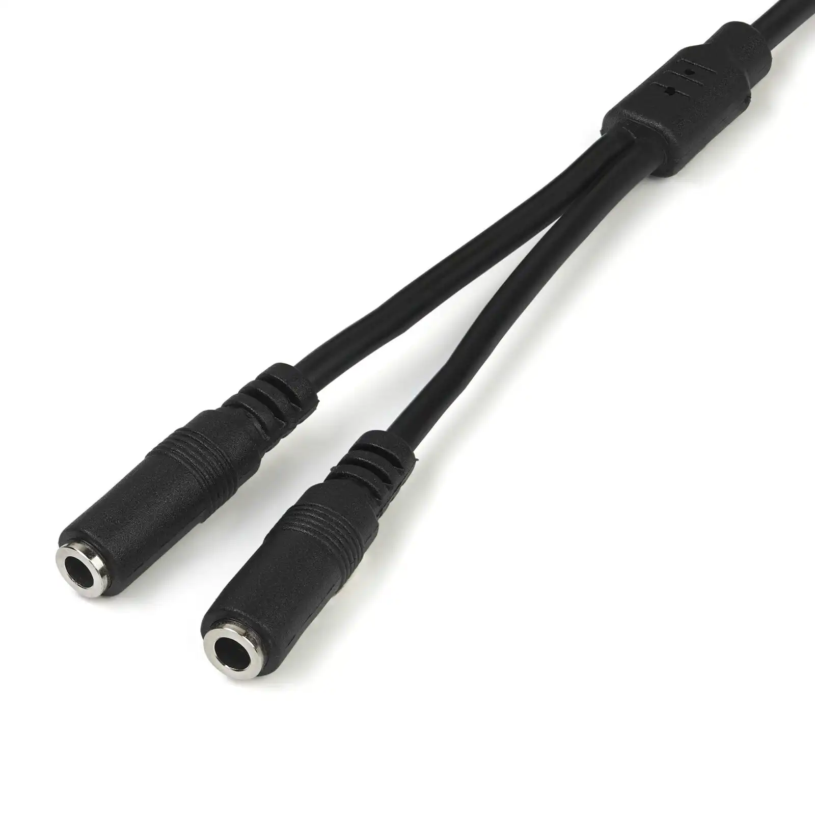 Star Tech Slim Stereo Splitter/Y-Cable Headphone Jack Male to 2x 3.5mm Female