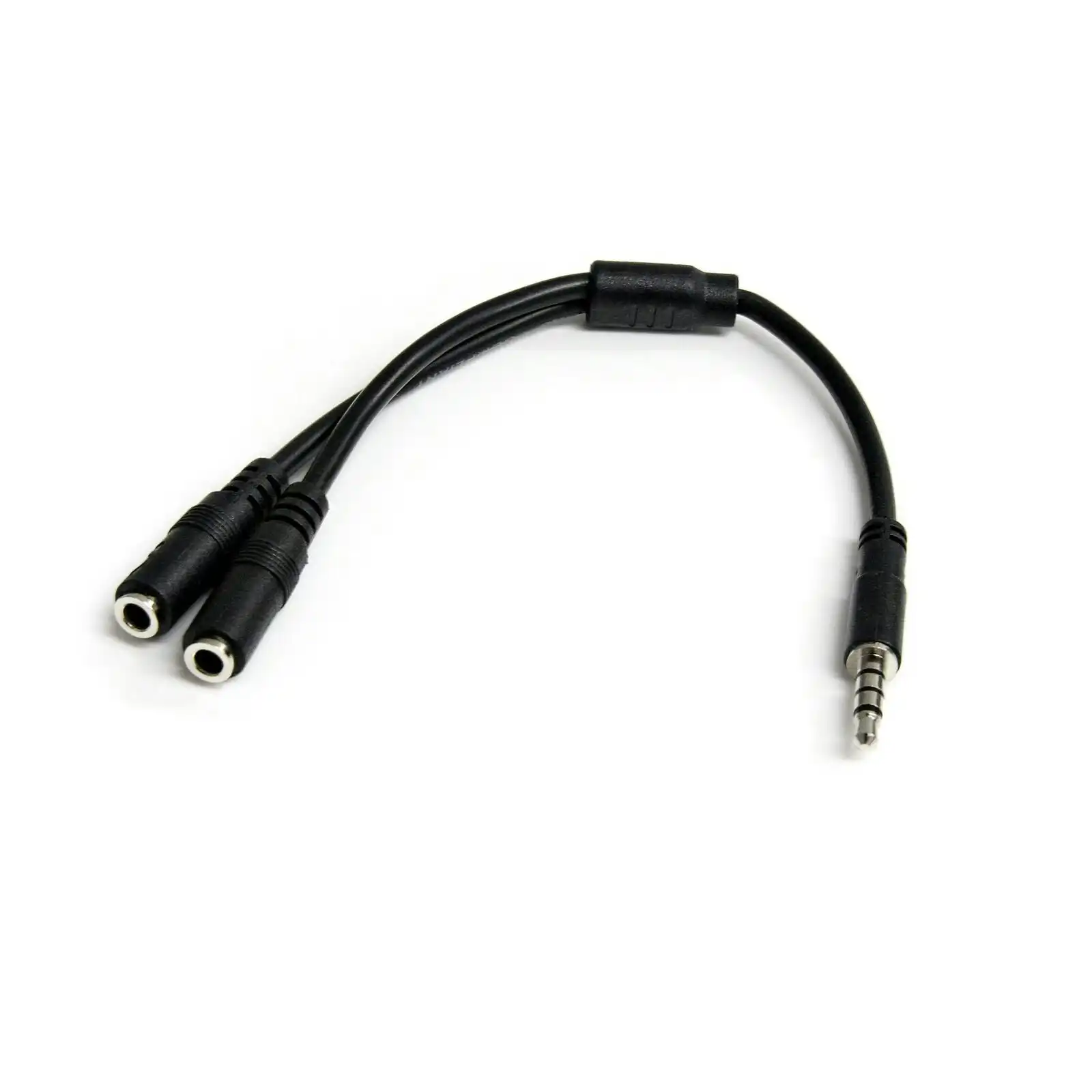 Star Tech Headphone/Microphone Audio Adapter 3.5mm Jack for Headset/Mic/Laptops
