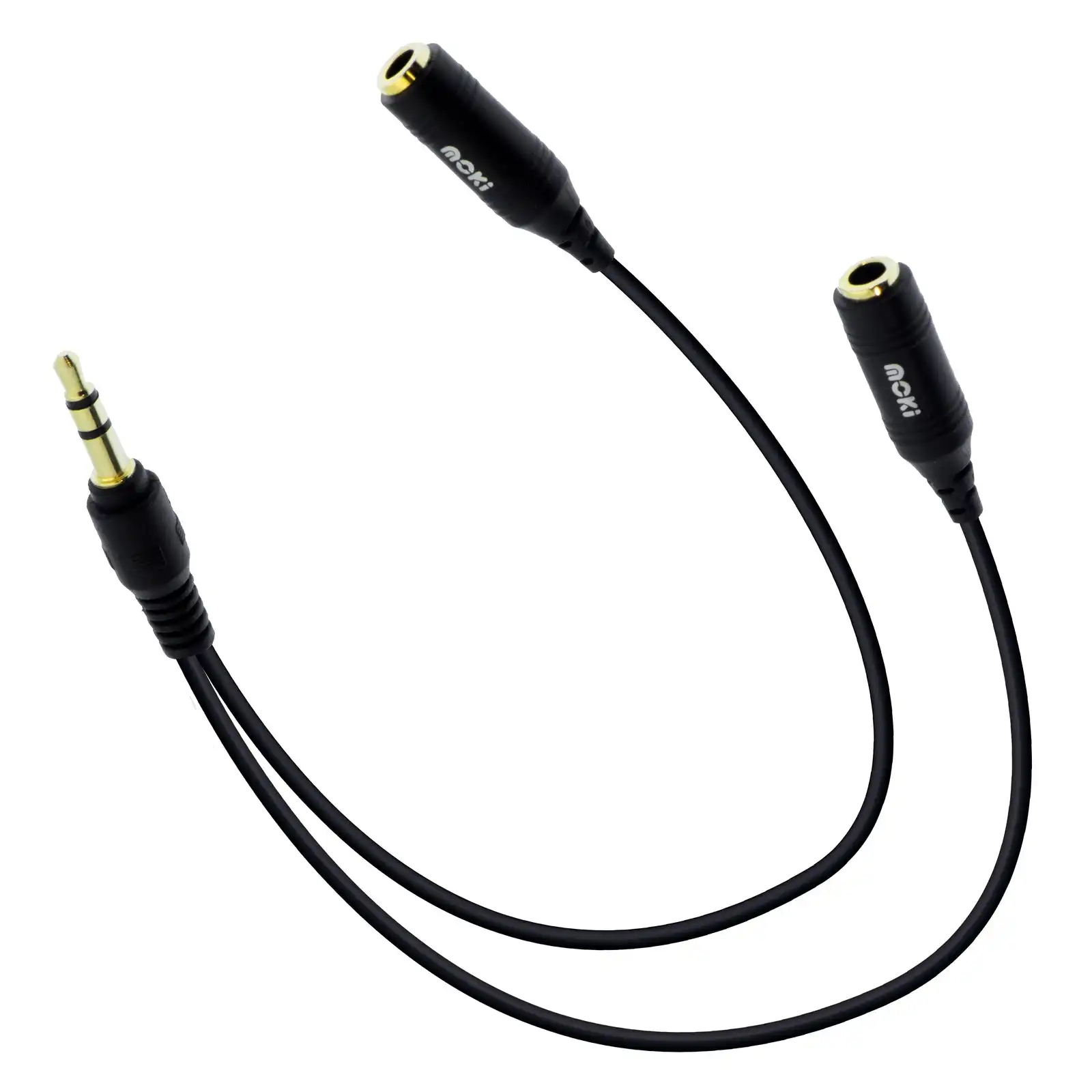 Moki 3.5mm Splitter 15cm Cable for Smartphones/Tablets/Headphones/Portable DVD