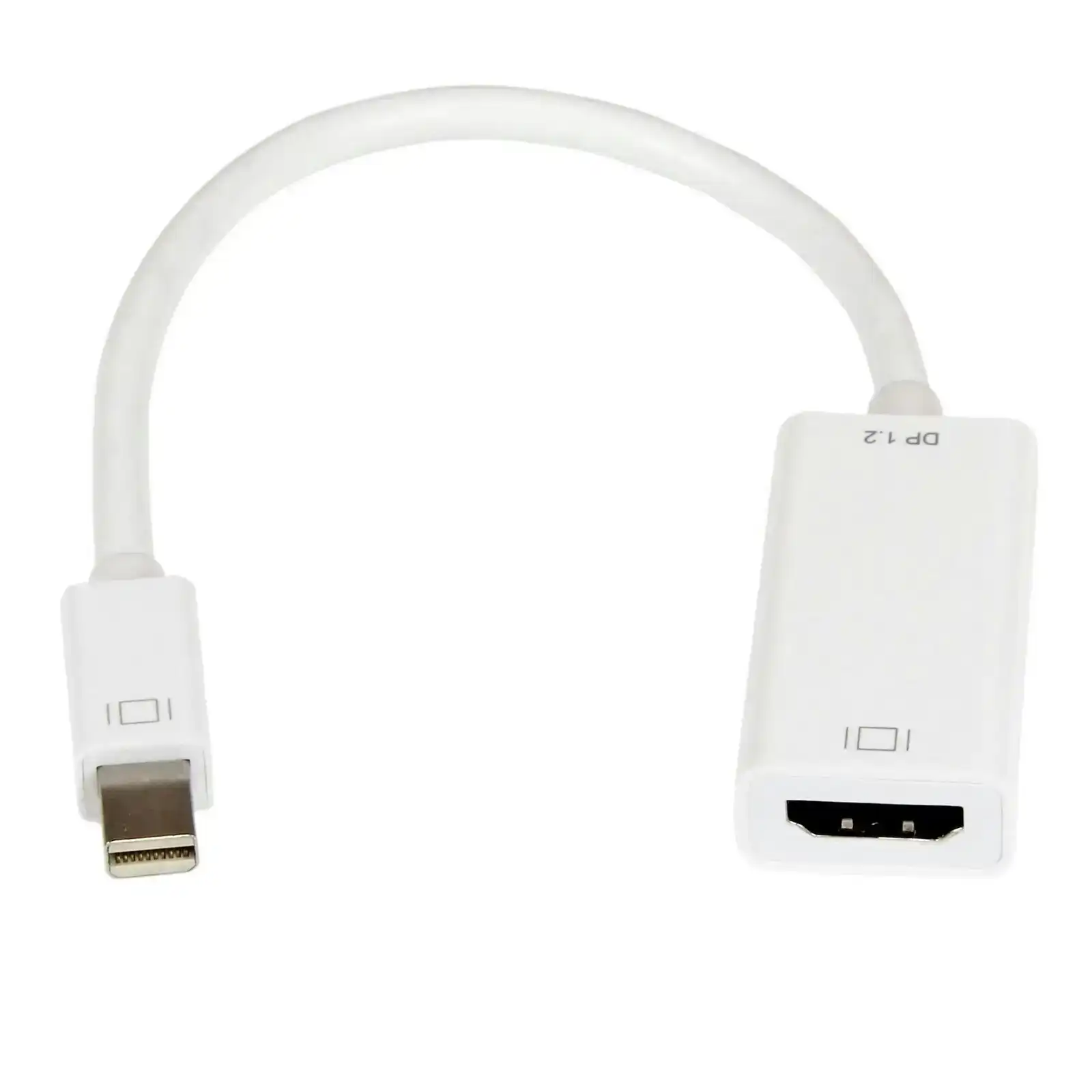 Star Tech Mini DisplayPort To HDMI Adapter 4K/60Hz 1080p WHT MacBook Pro/Air