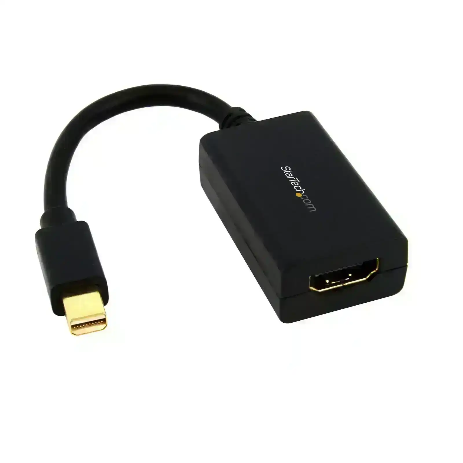 Star Tech Mini DisplayPort To HDMI Adapter 1080p Black For PC/Monitors/Laptops