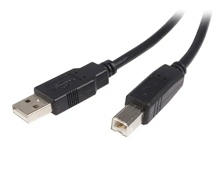 Star Tech 2m USB 2.0 A To B Cable - Male To Male 480Mbps Printers/USB HDD BLK