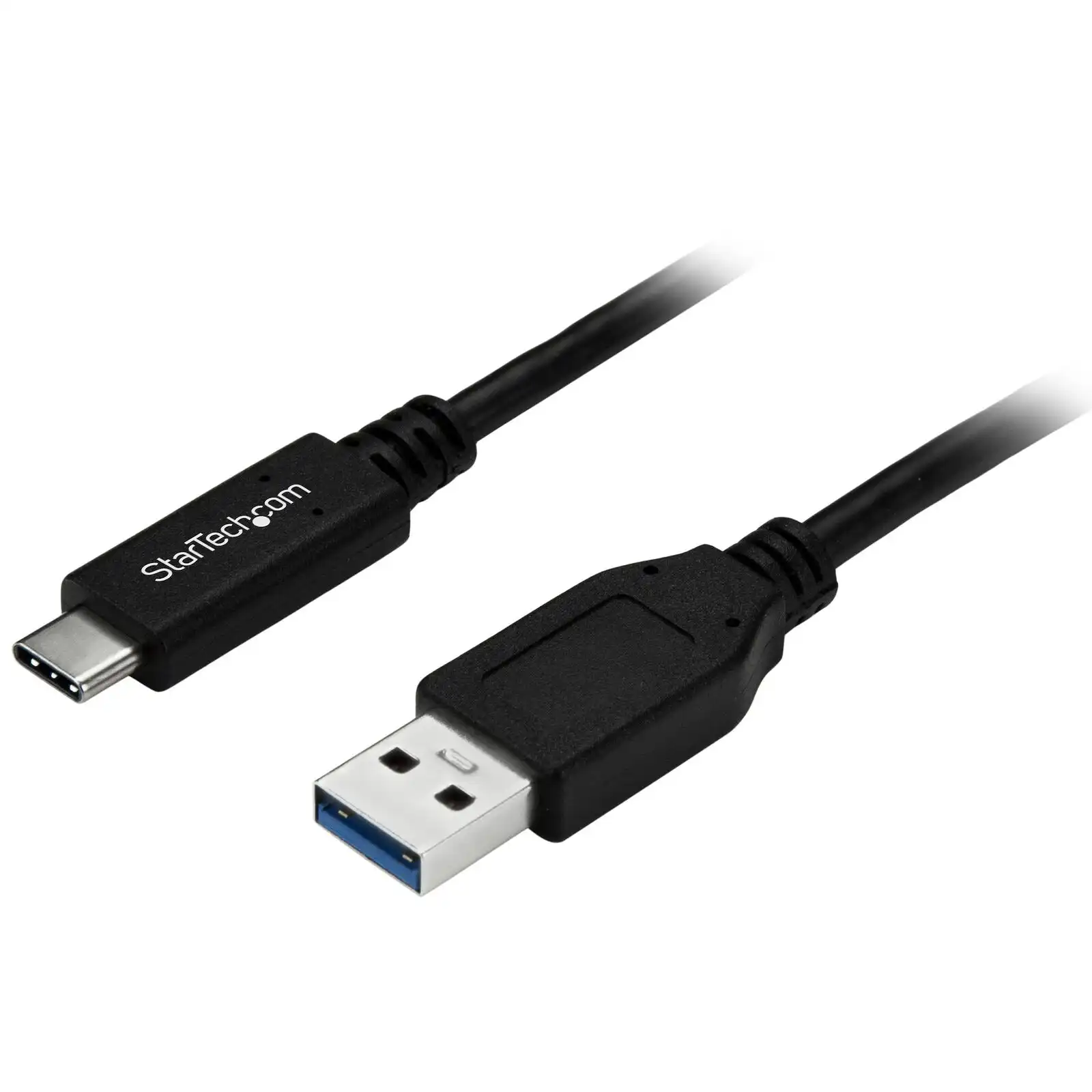 Star Tech 1m USB To USB-C Cable 5Gbps Male To Male For PC/Tablet/Phones Black