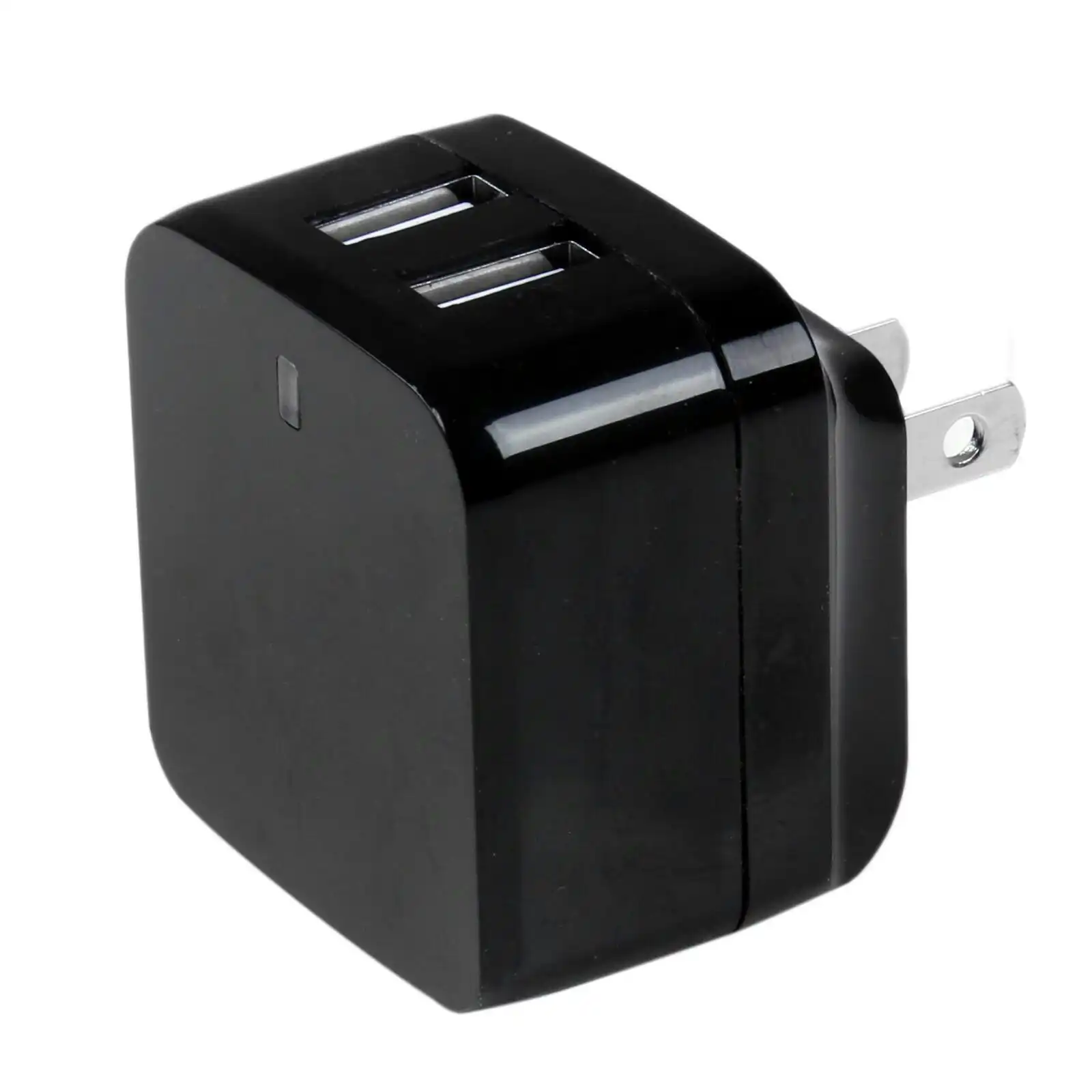 Star Tech Dual-Port USB Wall Charger 17W For Phone - International Travel Black