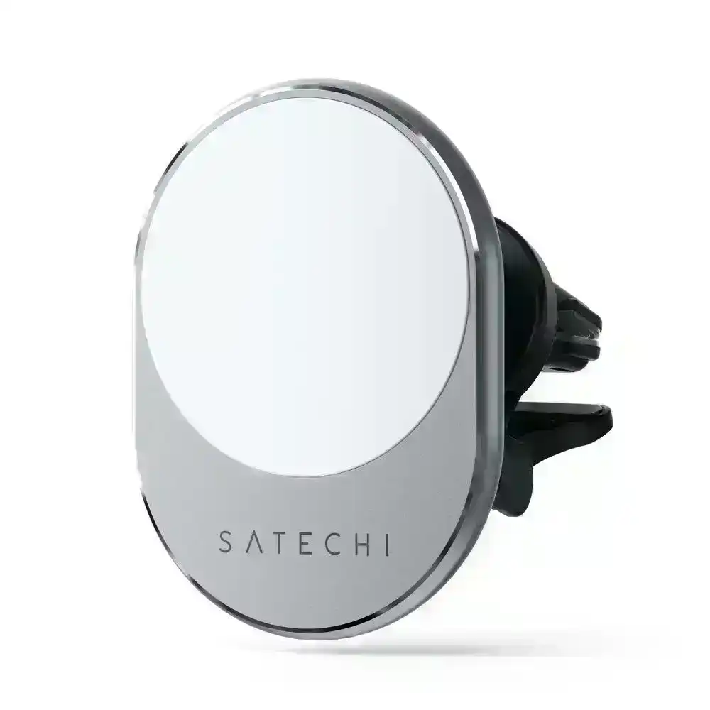 Satechi Magnetic Qi Wireless Car Charger for MagSafe iPhone 13/12/11 Space Grey