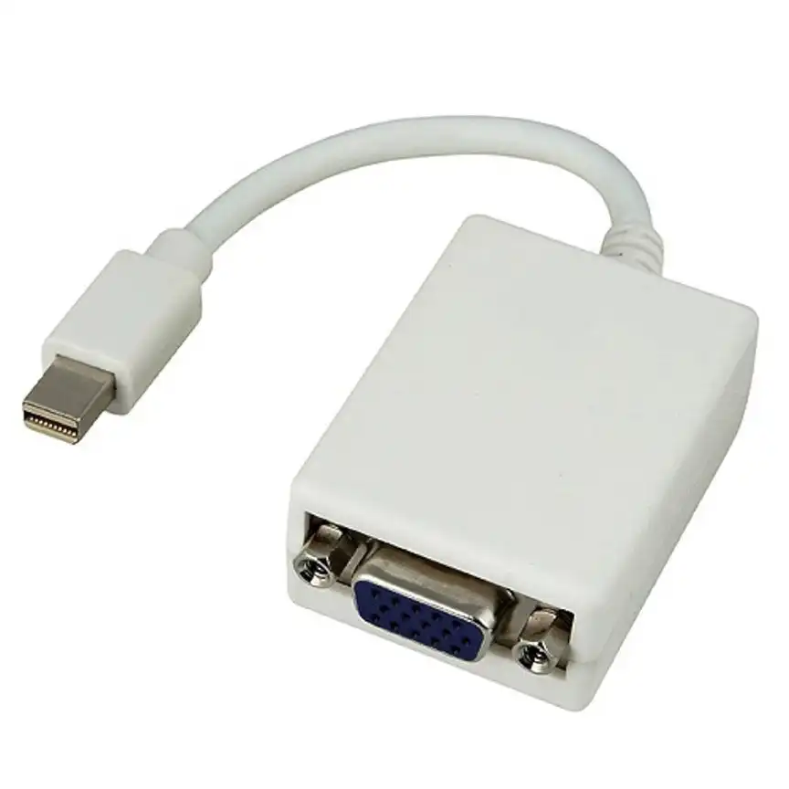 8Ware 20cm Mini DP 20-pin Male to VGA 15-pin Female Adapter Cable For PC White