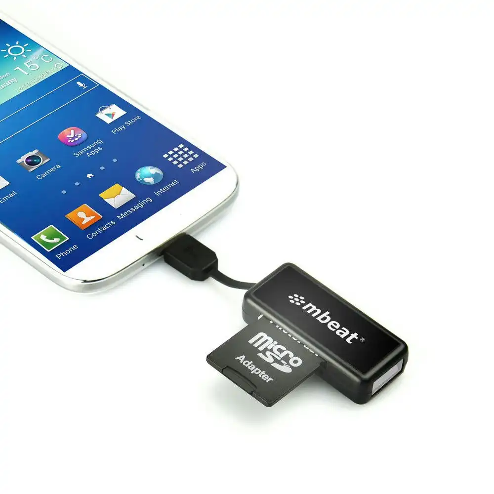Micro USB Card Reader and Hub for Android Smartphones Tablet Samsung Sony HTC