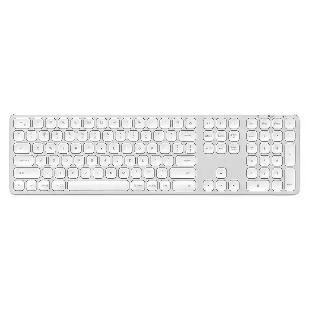 Satechi Rechargeable Bluetooth/Wireless Keyboard for iMac/Macbook/Apple Silver