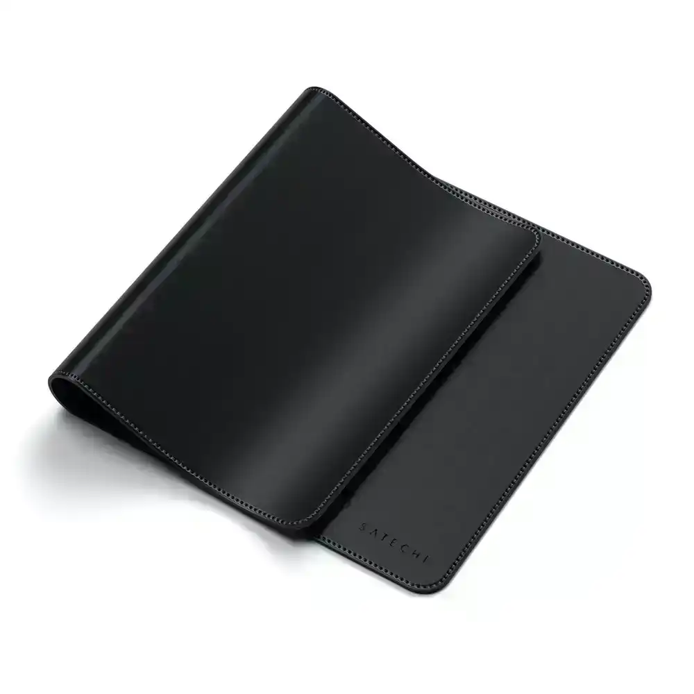 Satechi Multipurpose 58x31cm Eco Leather Deskmate Table Protector/Mouse Pad BLK