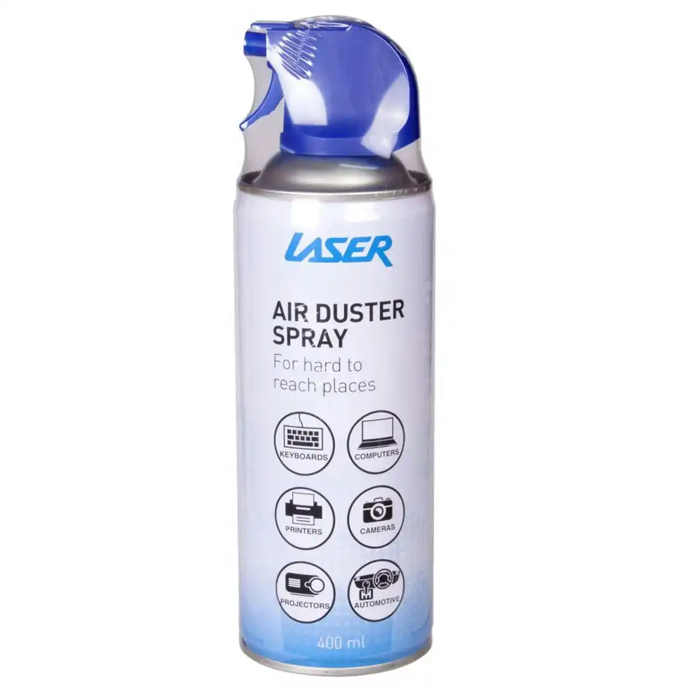 2x Laser 400ml Cleaning Air Duster Spray Cleaner for PC/Computer Camera/Keyboard