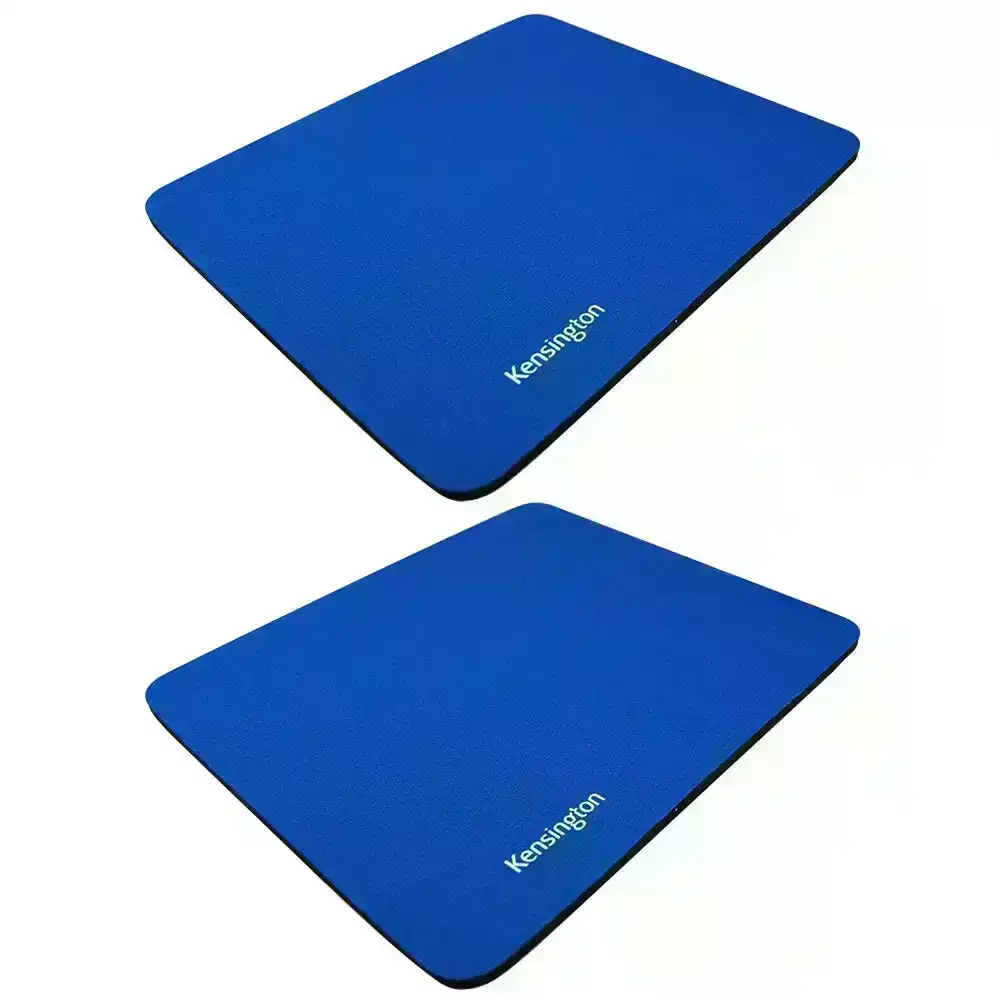 2PK Kensington Basic Mouse Pad Mat Mousepad for PC/Laptop Desktop Computer Blue