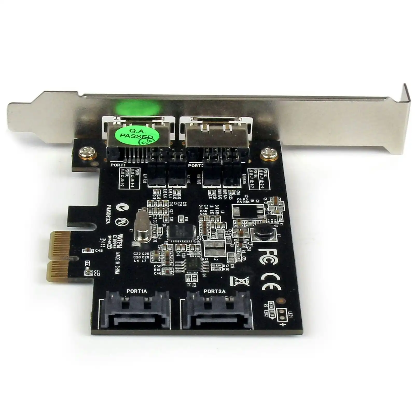Star Tech 2-Port PCI Express SATA 6Gbps eSATA Internal/External Controller Card