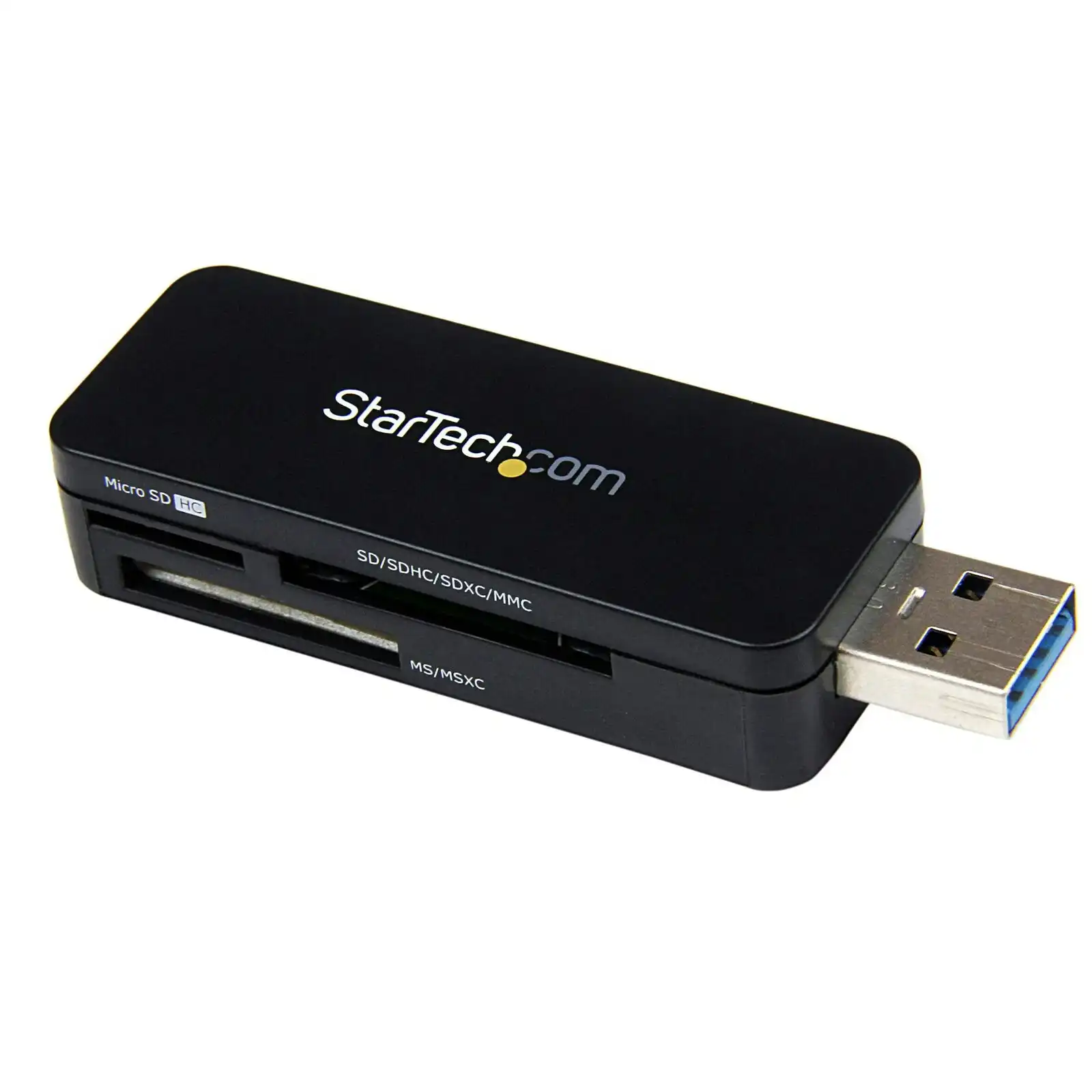 Star Tech USB 3.0 External MicroSD/SD Flash Memory Card Reader for PC/Computer
