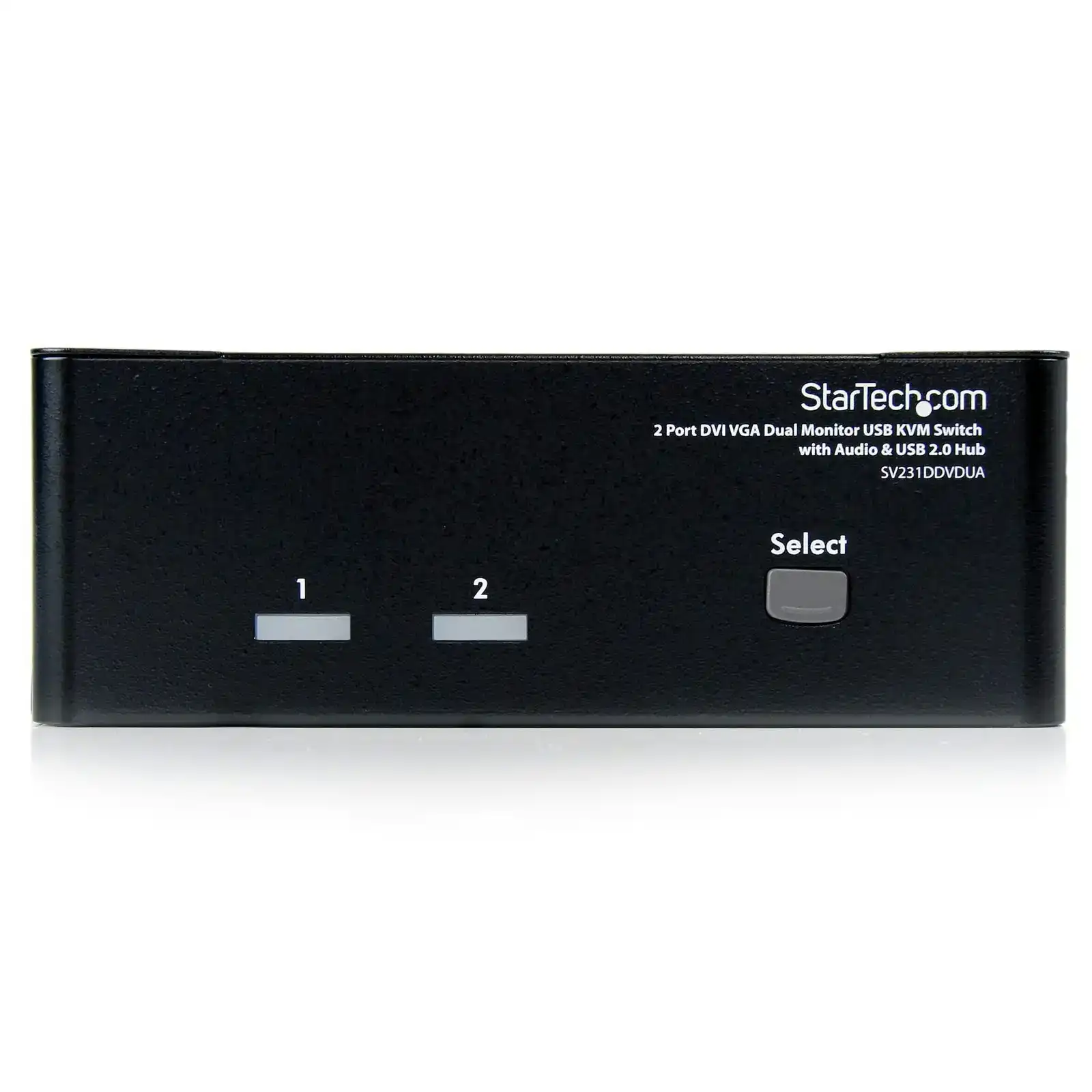 Star Tech 2 Port DVI/VGA Dual Monitor KVM Switch w/ USB 2.0 Hub/3.5mm Jack