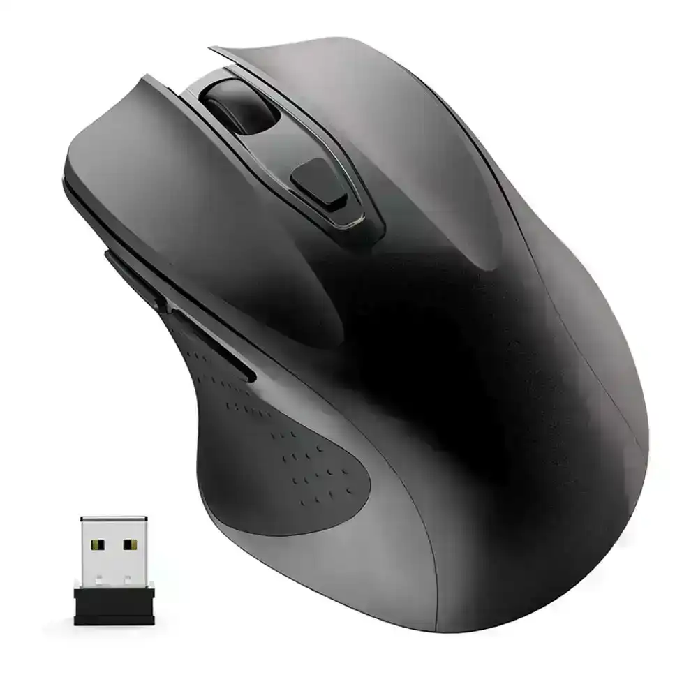 Sansai 2.4GHz Wireless Optical Mouse/USB Receiver for PC/Laptop Computer Assortd