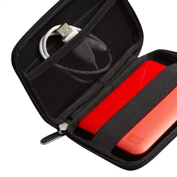 Case Logic Small Portable Carrying Case Storage for 2.5" Hard Disk Drive Black