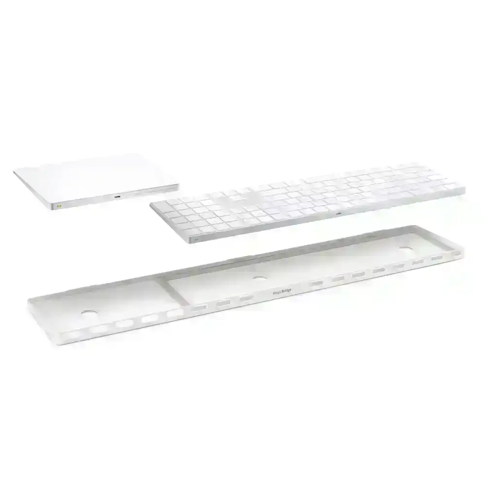 Twelve South MagicBridge Extended Apple Magic Keyboard & Trackpad Touchpad White