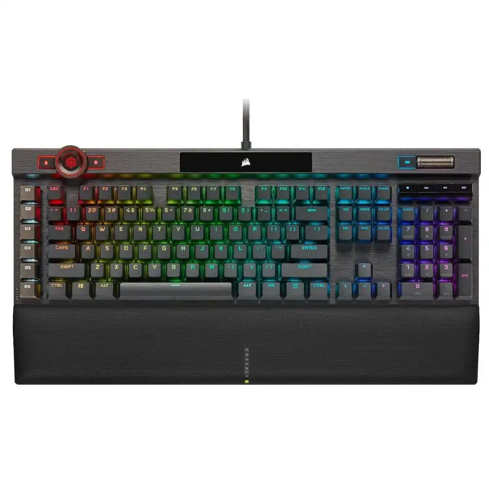 Corsair K100 RGB AXON Mechanical Cherry OPX Switch Gaming Keyboard f/ Desktop PC