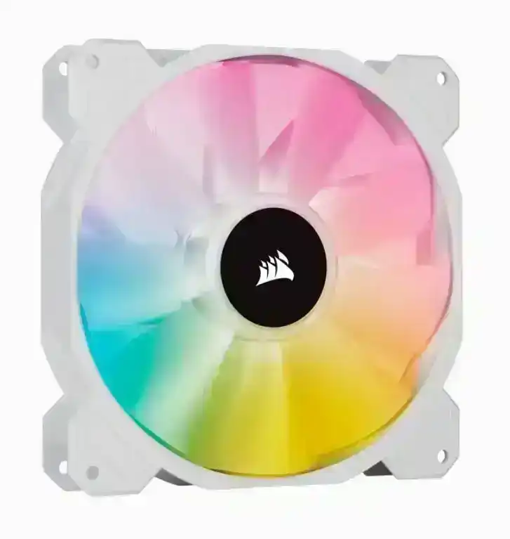 Corsair iCUE SP140 RGB ELITE 140mm RGB Fan with AirGuide for Gaming PC Case WHT