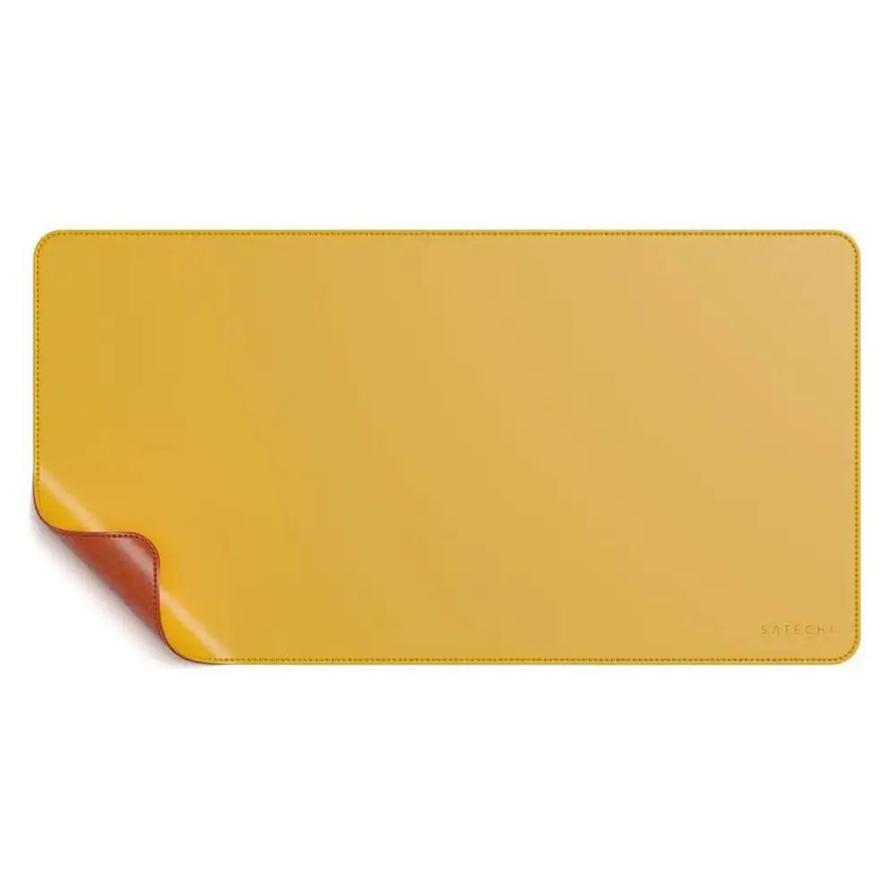 Satechi 58cm Yellow Dual Sided Reversible Deskmate Mat PC/Laptop Table Mouse Pad