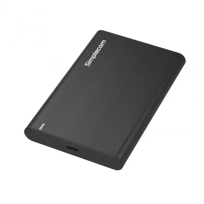 Simplecom SE221 Aluminium Enclosure Case For 2.5'' SATA HDD/SSD to USB 3.1 Black