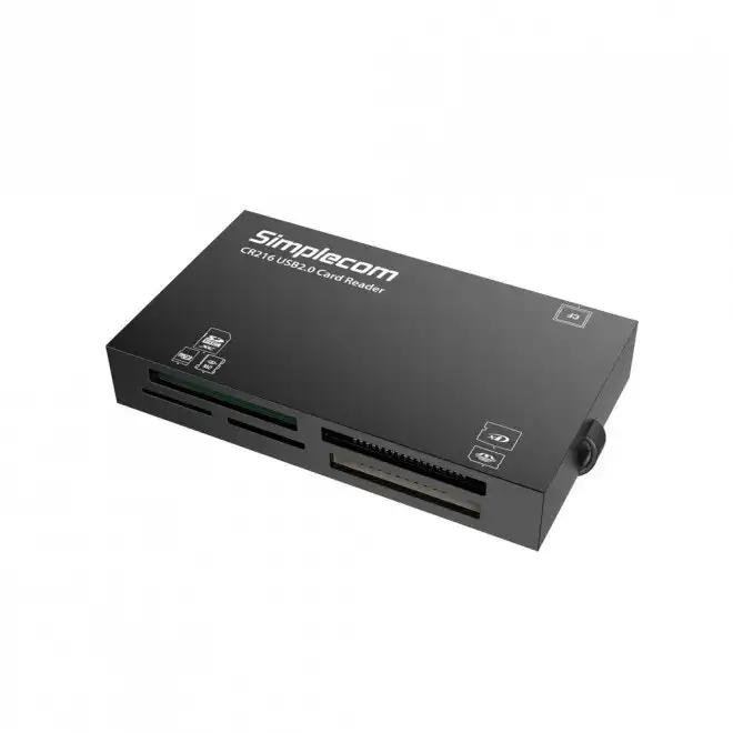 Simplecom CR216 SuperSpeed USB 2.0 Male 6-Slot Memory Card Reader For Computer