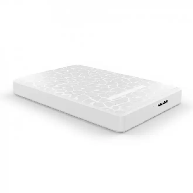 Simplecom SE101 Compact Enclosure Case For 2.5'' SATA to USB 3.0 HDD/SSD White